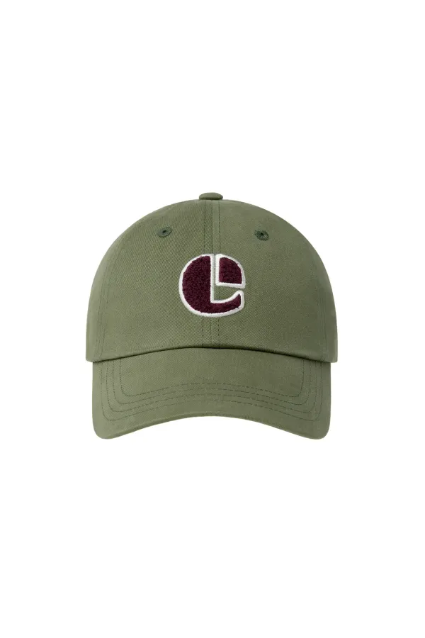 BOUCLE VINTAGE LOGO BALL CAP-KHAKI