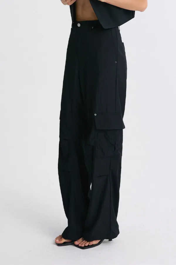 [6/5 순차배송] UTILITY CARGO PANTS BLACK
