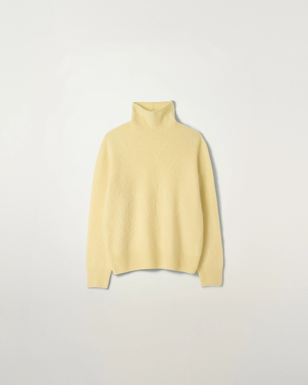 누아르나인 [9/17 순차배송] Hairy High Neck Knit [YELLOW] 상품 이미지 1