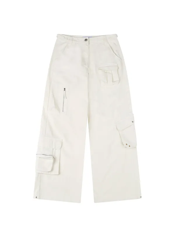 MULTI POCKET CARGO PANTS [CREAM]