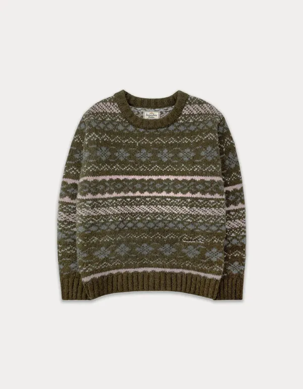 Merry Alpaca Nordic Knit - Brown