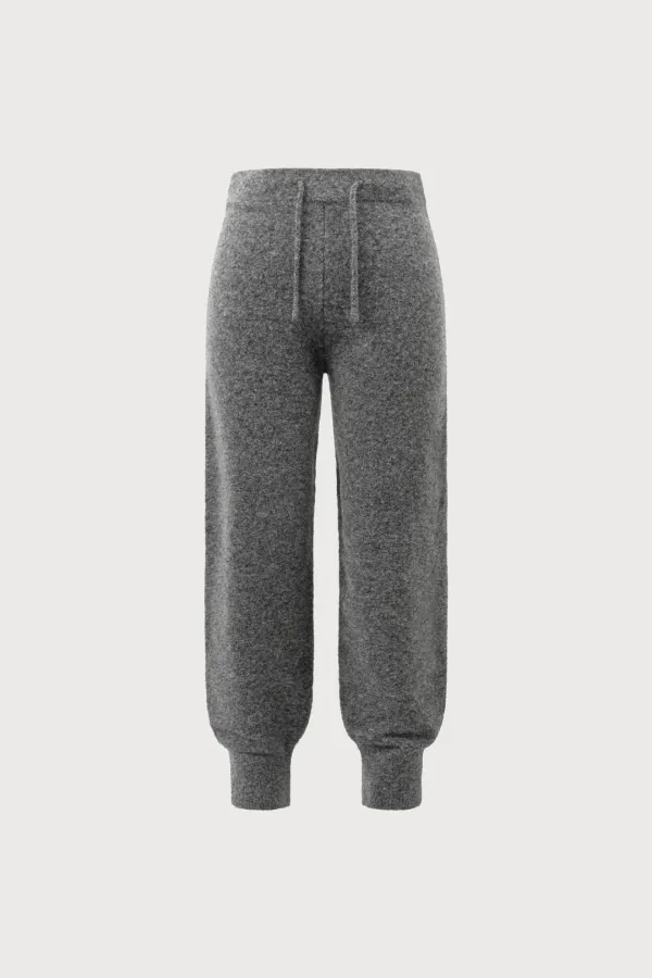 Knit jogger pants (gray, black)