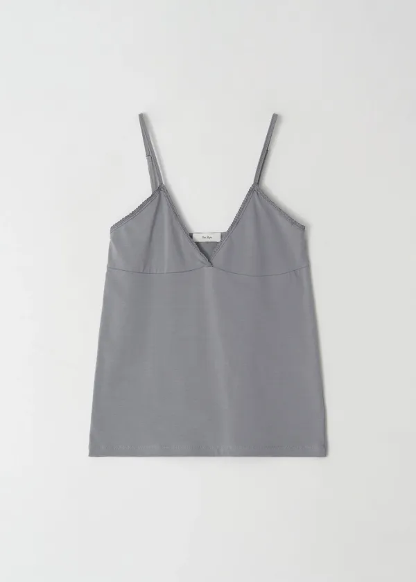 Lace Sleeveless Top(Grey)
