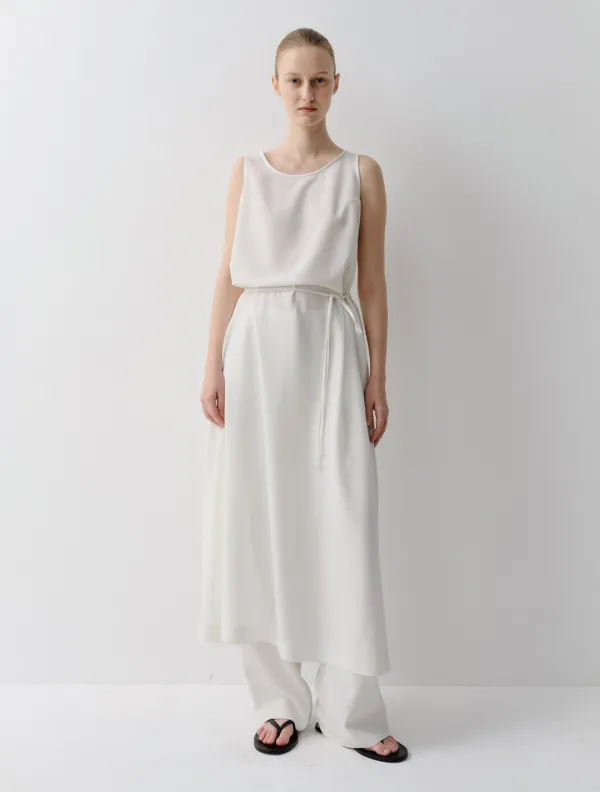 Back Cowl Maxi Dress (Ivory)