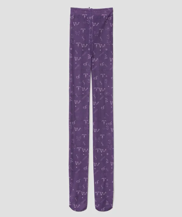 Tiny Glyph Tights [Purple]