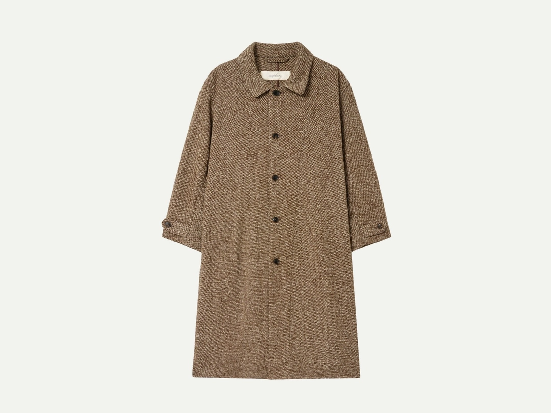 비아플레인 Via Alma wool long coat (Multi brown) 상품 이미지 1