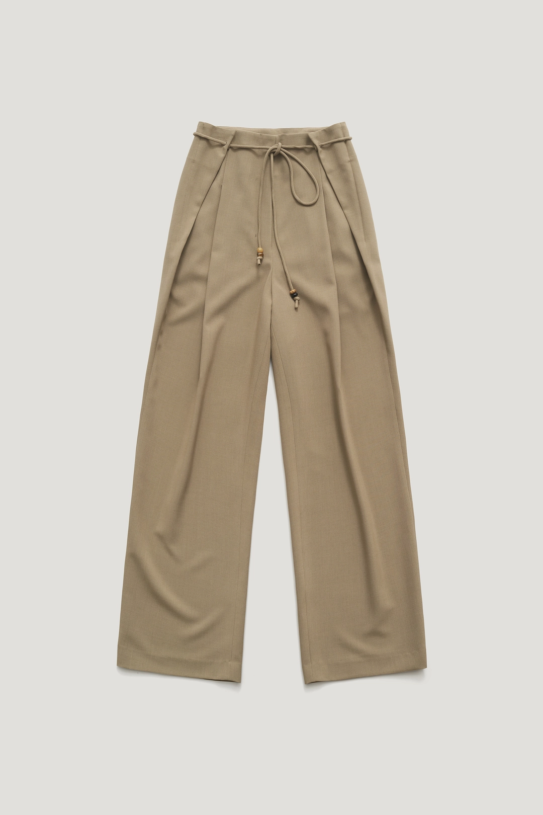 VIENNA STRING SLACKS_AMOND BEIGE