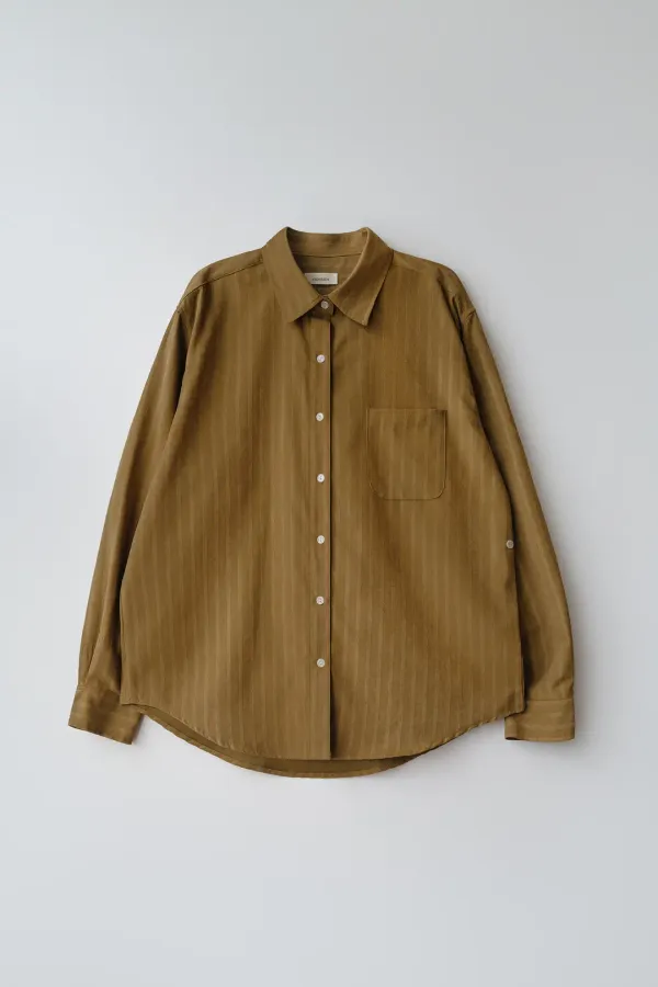 Monte stripe shirt (olive)