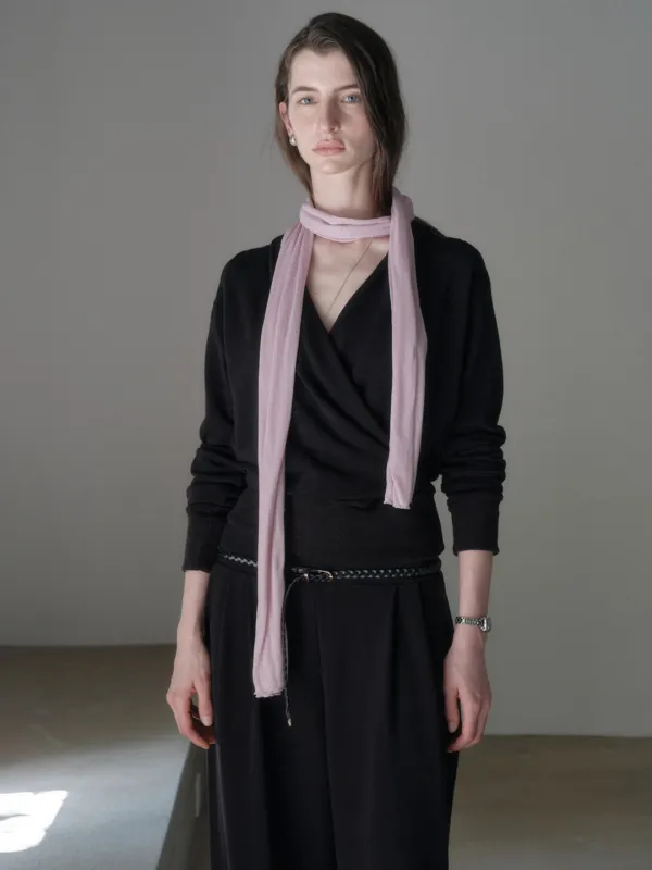 LUNA SOFT DRAPE SCARF_PINK