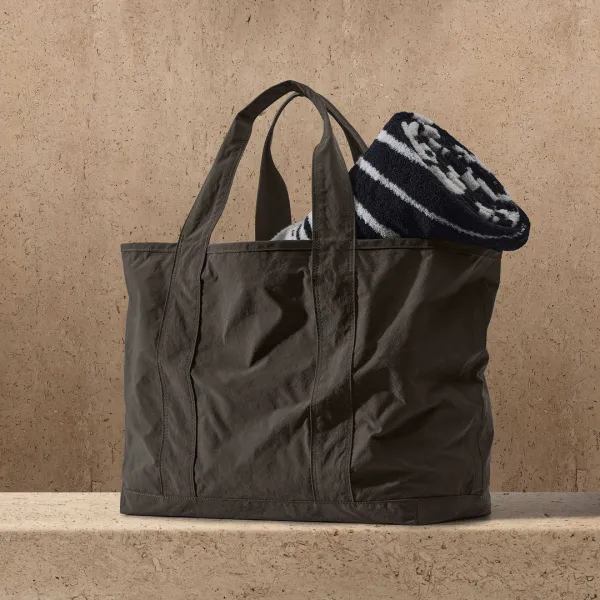 Small Matte Nylon Tote - Hemlock