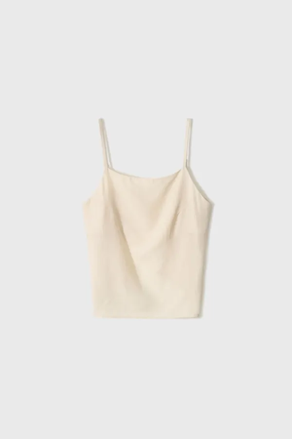 Open Back Apron Cami (Light Beige / Dark Gray / Brown / Black)