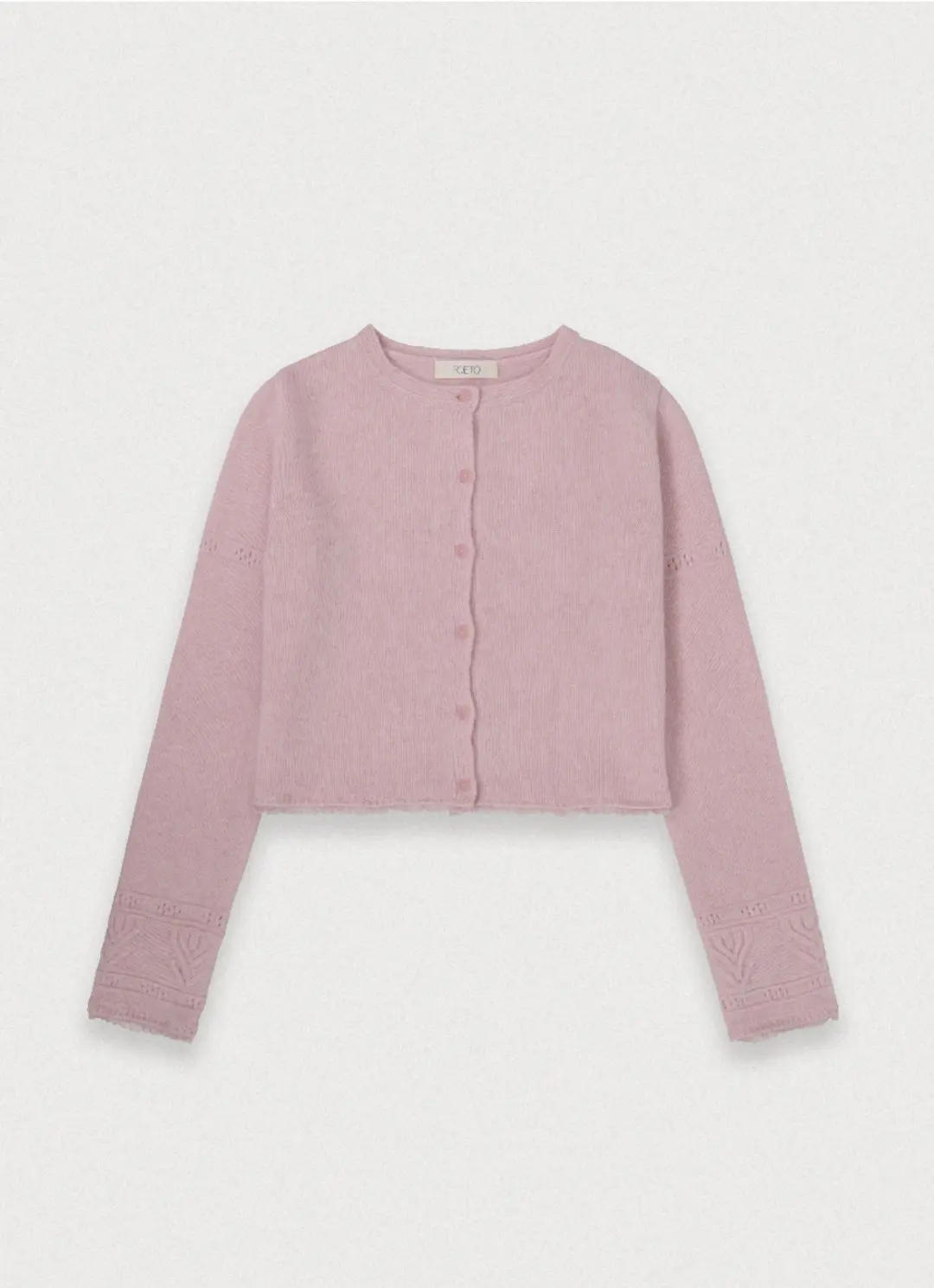 BRUNCH LACE CARDIGAN - PINK