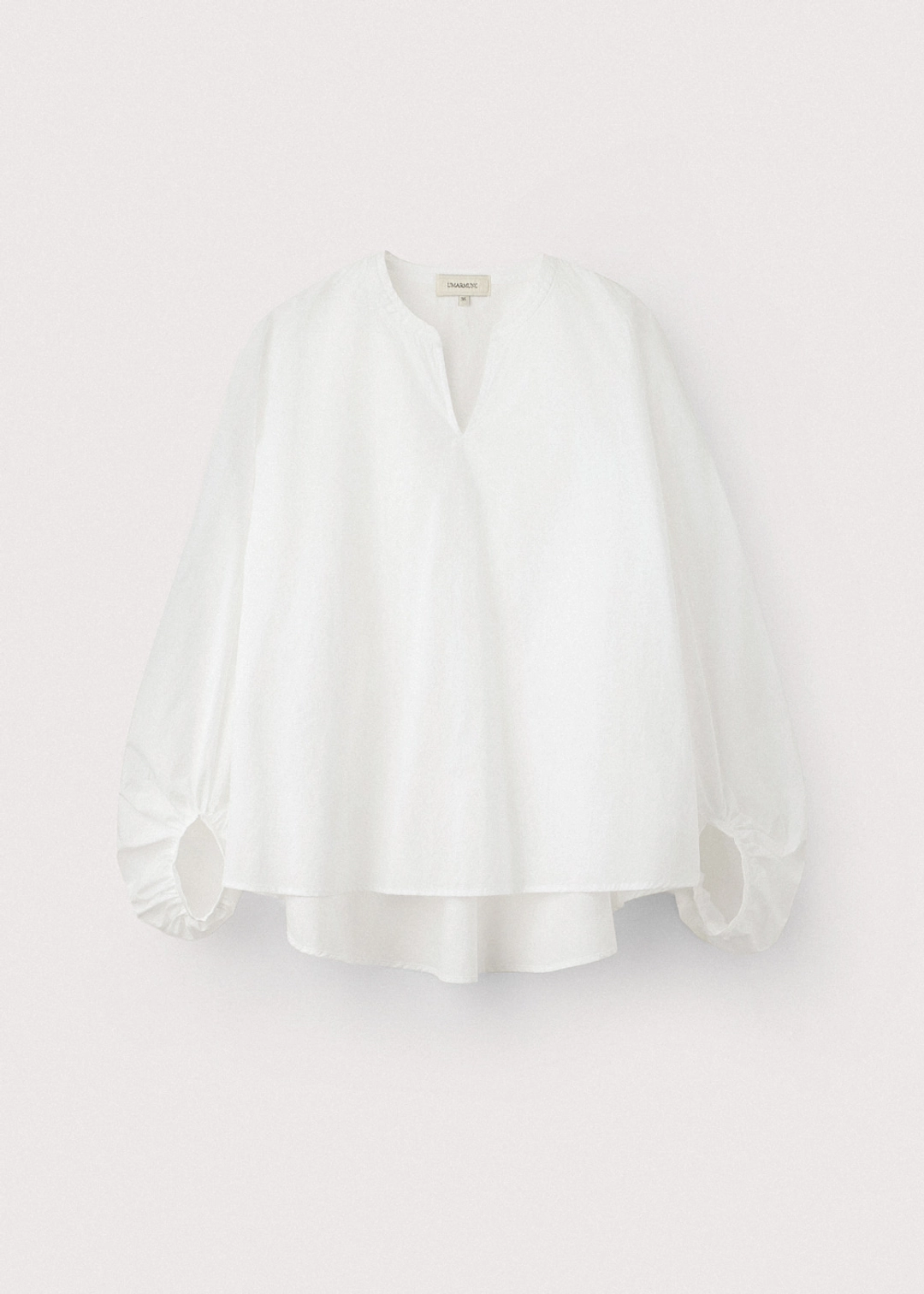 우마뭉 Crispy cotton balloon sleeve shirts_White 상품 이미지 1