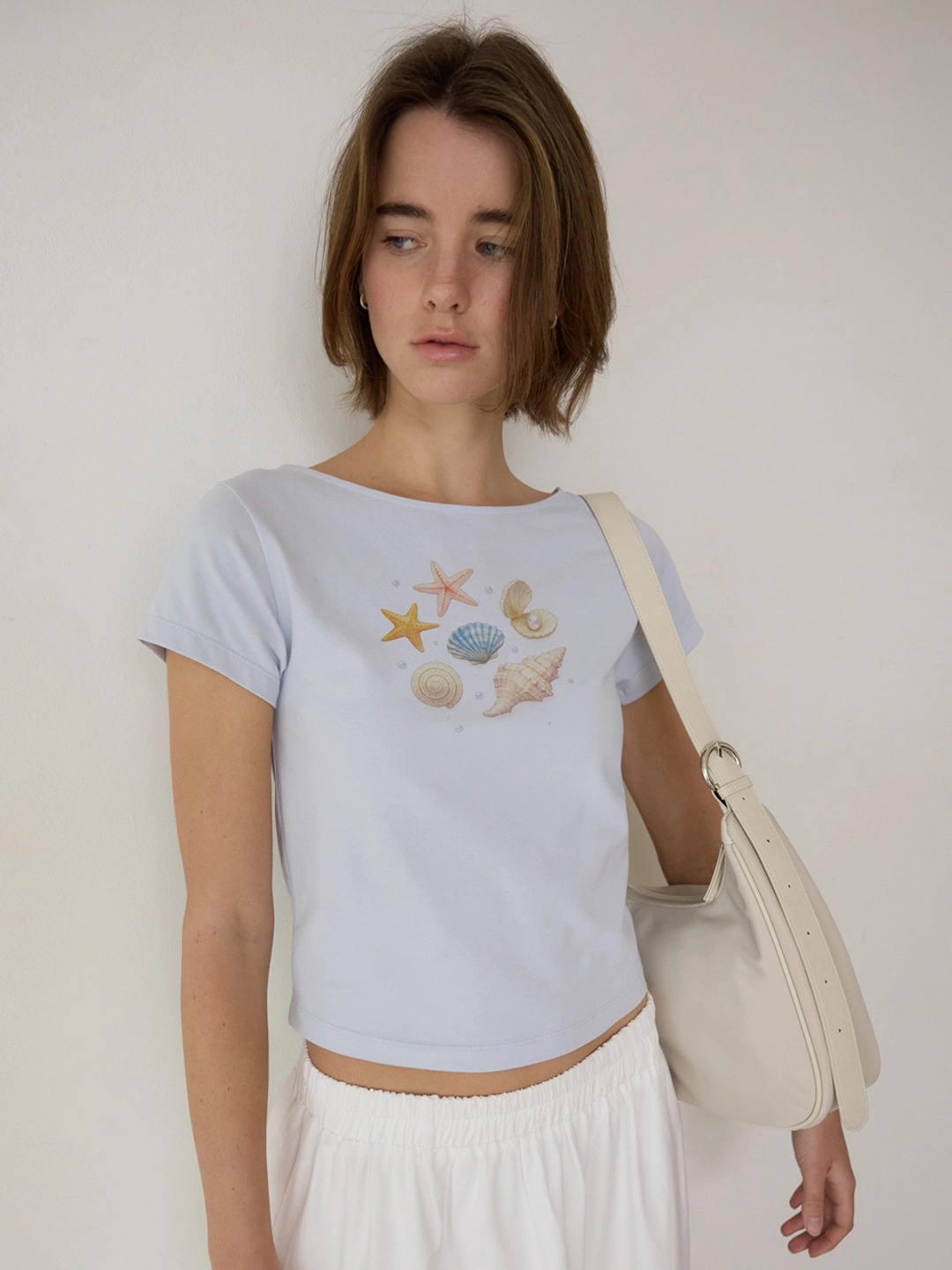 어몽 A PEARL SHELL TEE_LIGHT BLUE 상품 이미지 2