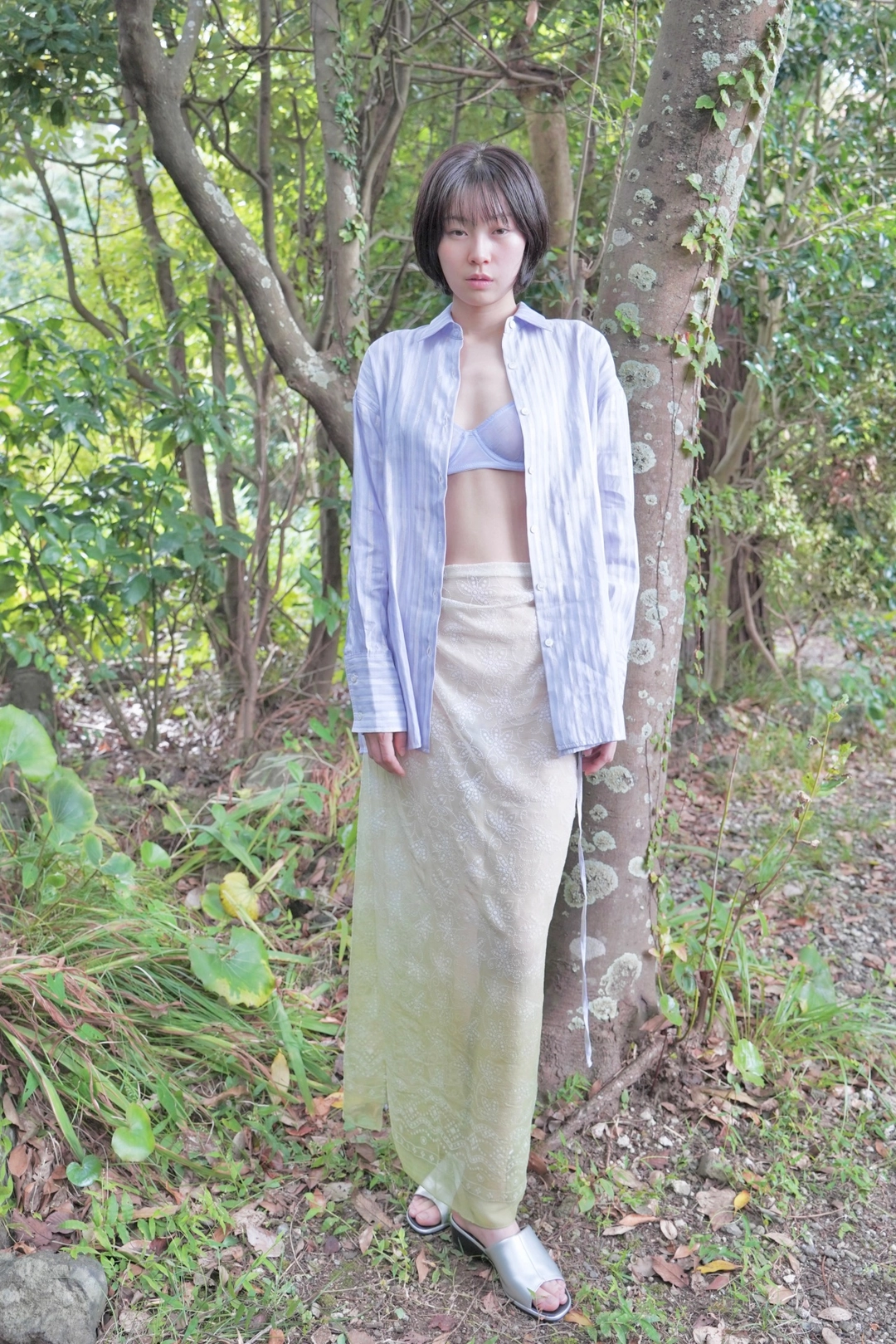 누아누 Champa Scarf_Olive 상품 이미지 2