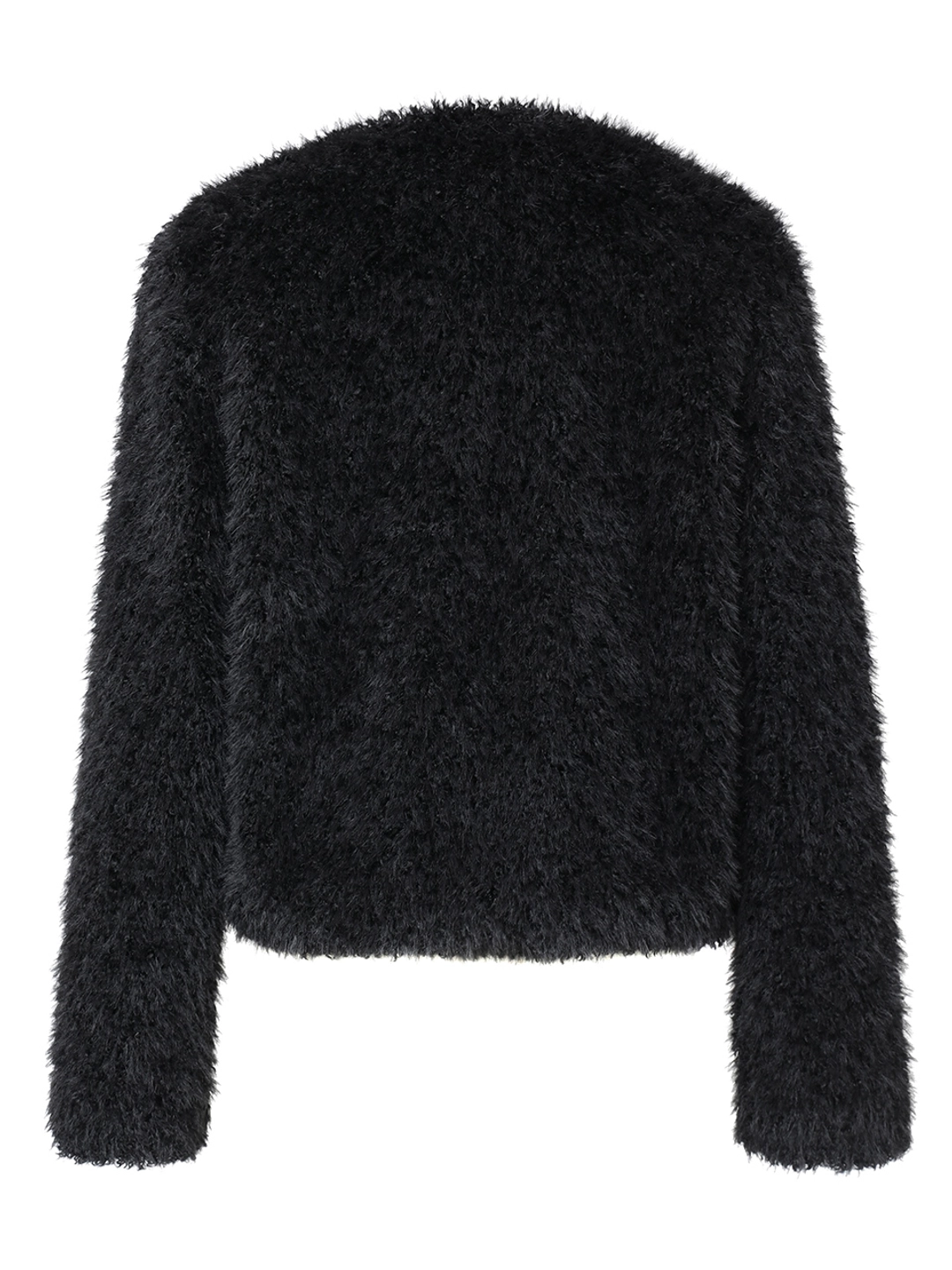 이네기 [3rd Reorder] Feather Fur Cardigan (black) 상품 이미지 2