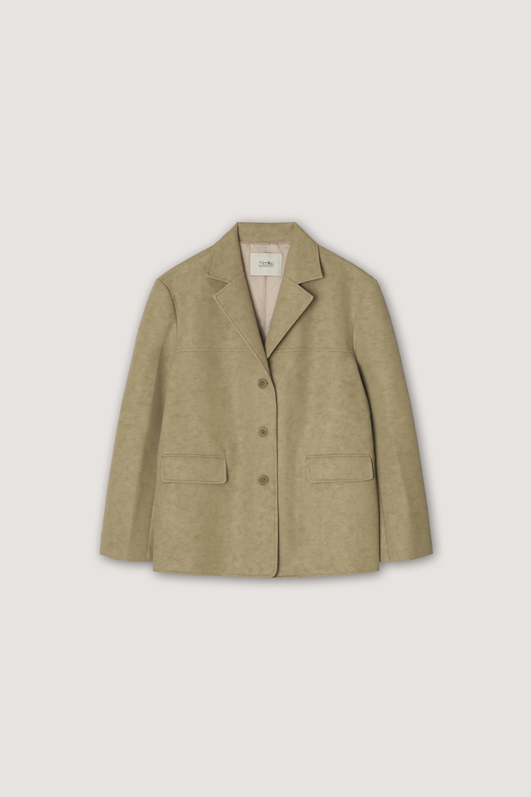 프랑메리코 [9th] Peanut Leather Jacket - Beige 상품 이미지 1