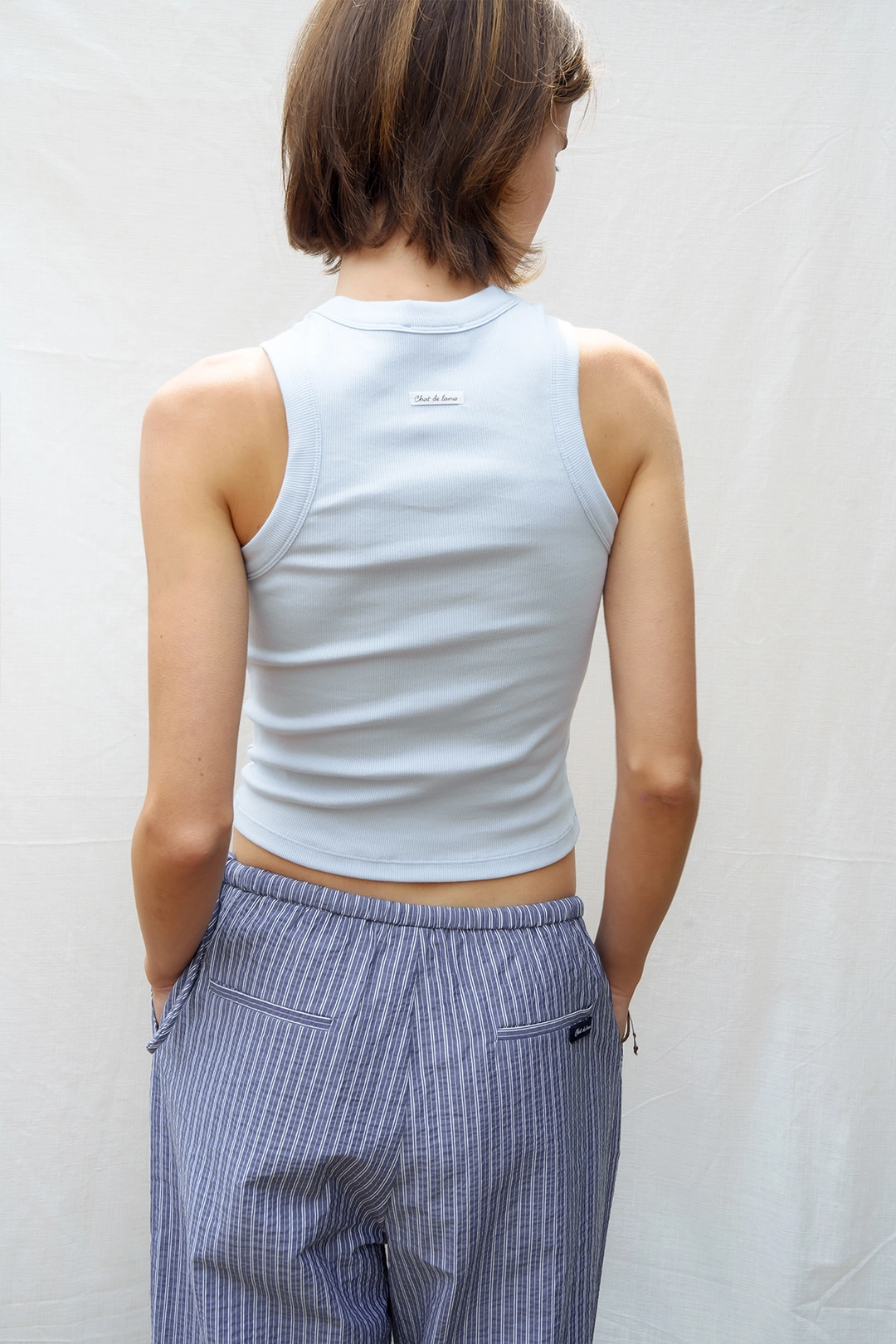 샤드라마 ERGO LINE SLEEVELESS T [SKY BLUE] 상품 이미지 2