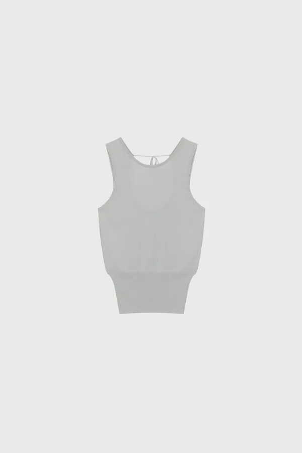 String sleeveless knit