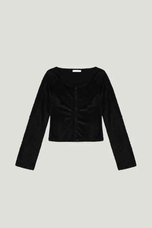Feather Soft Cardigan (black)
