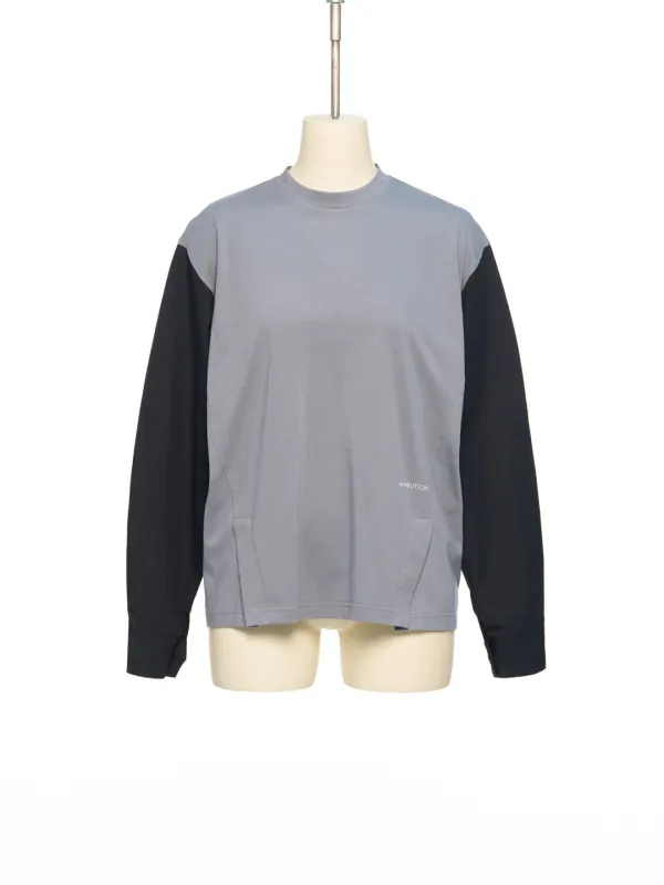 PS26 GRAY DUALBLOCK SHIRTSLEEVE TOP