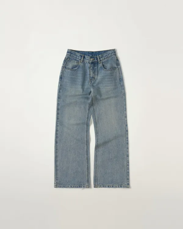 Low Straight Denim [BLUE]