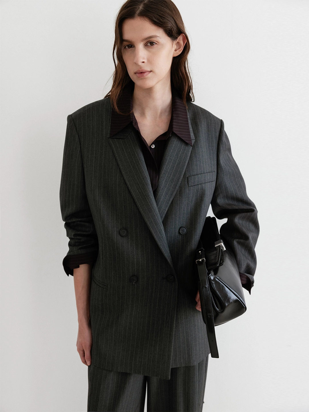 루에브르 Double-Breasted Tailored Jacket SW5AJ321-GW 상품 이미지 2