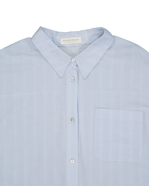 rik sheer striped shirt (sky blue)