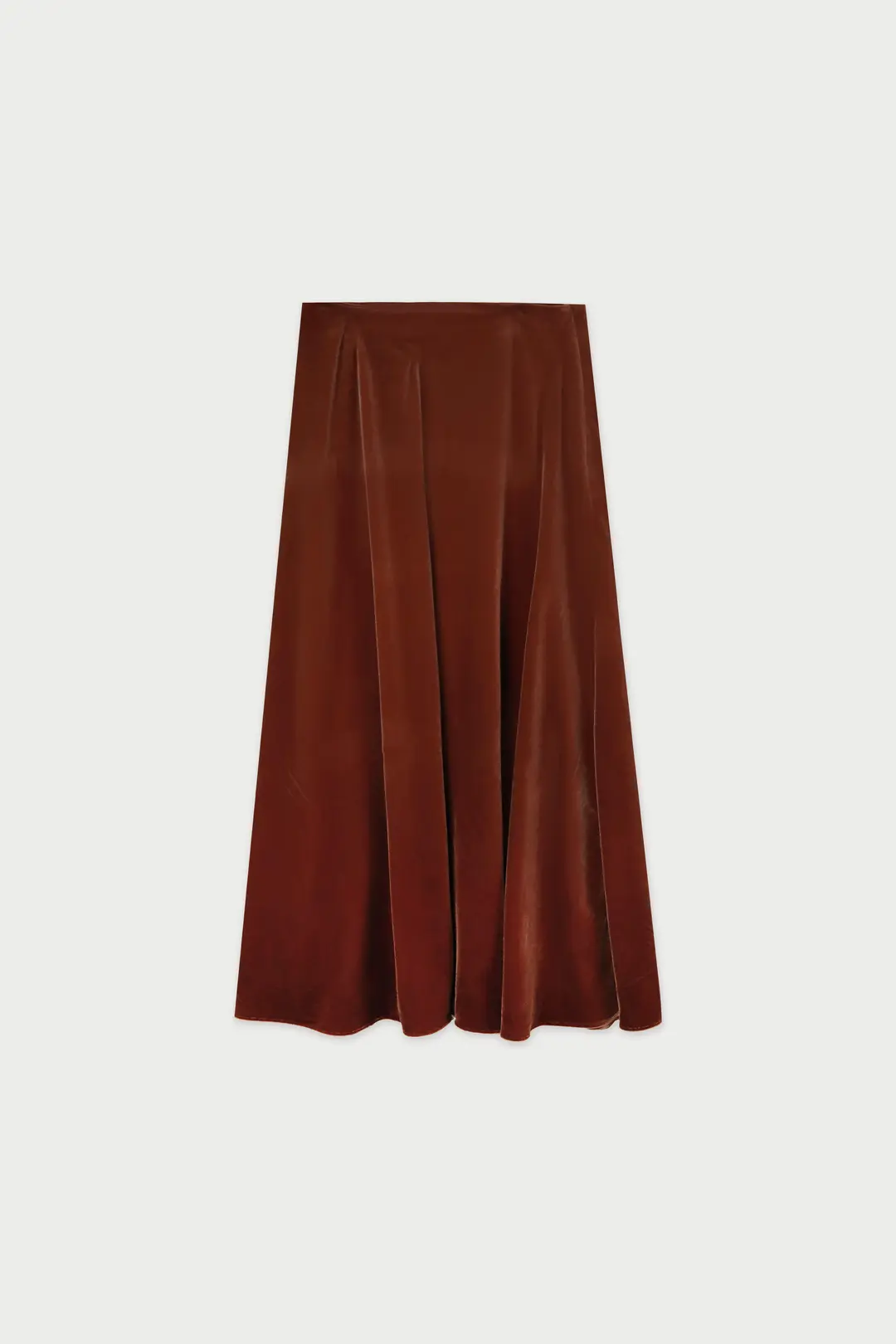위드아웃썸머 Cosmo velvet skirt_brick 상품 이미지 3
