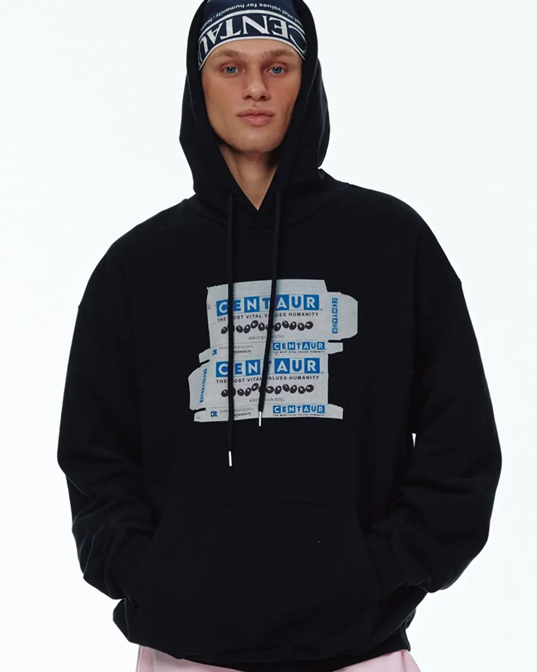 센토르 CENTAUR CHOCOLATE BOX HOODIE_BLACK 상품 이미지 1