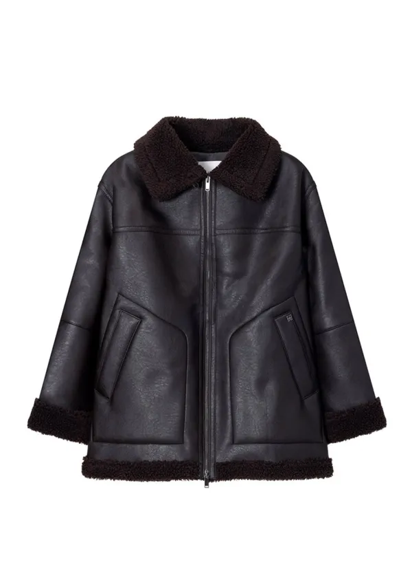 Oversized Shearling Mouton Jacket SM5WJ404-93