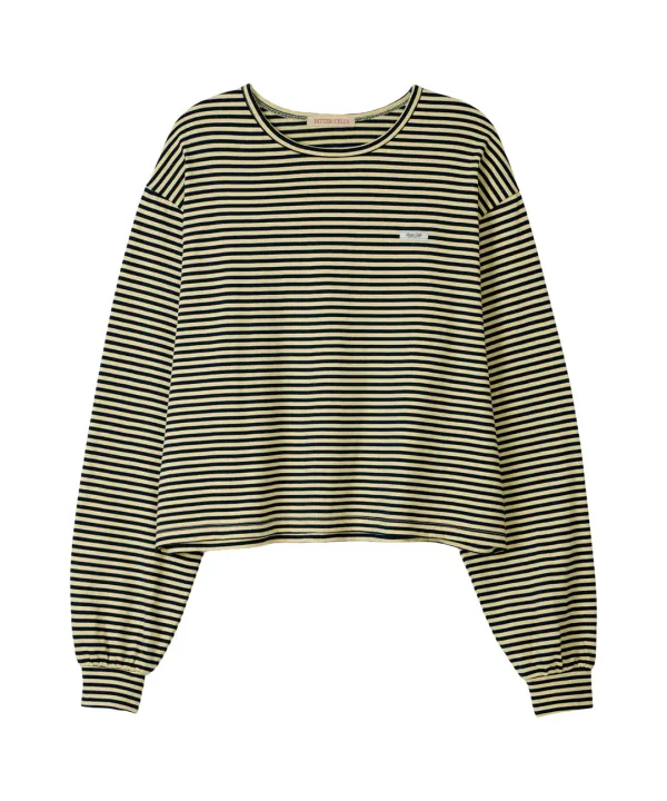 Oversized Essential ST Crop Tee-Lemon