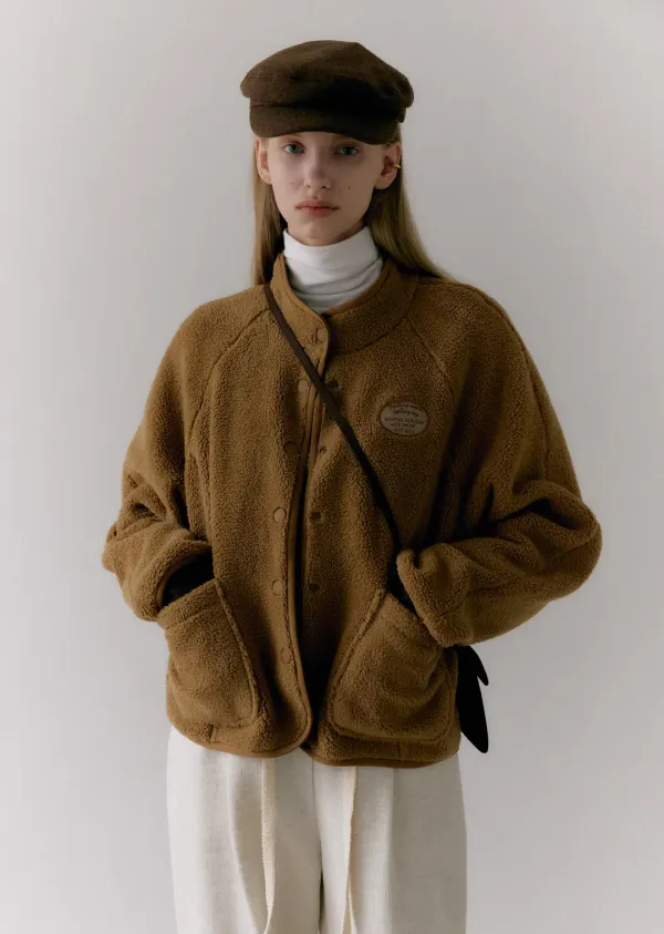 [7차 리오더] TEDDY FLEECE JUMPER (camel brown)
