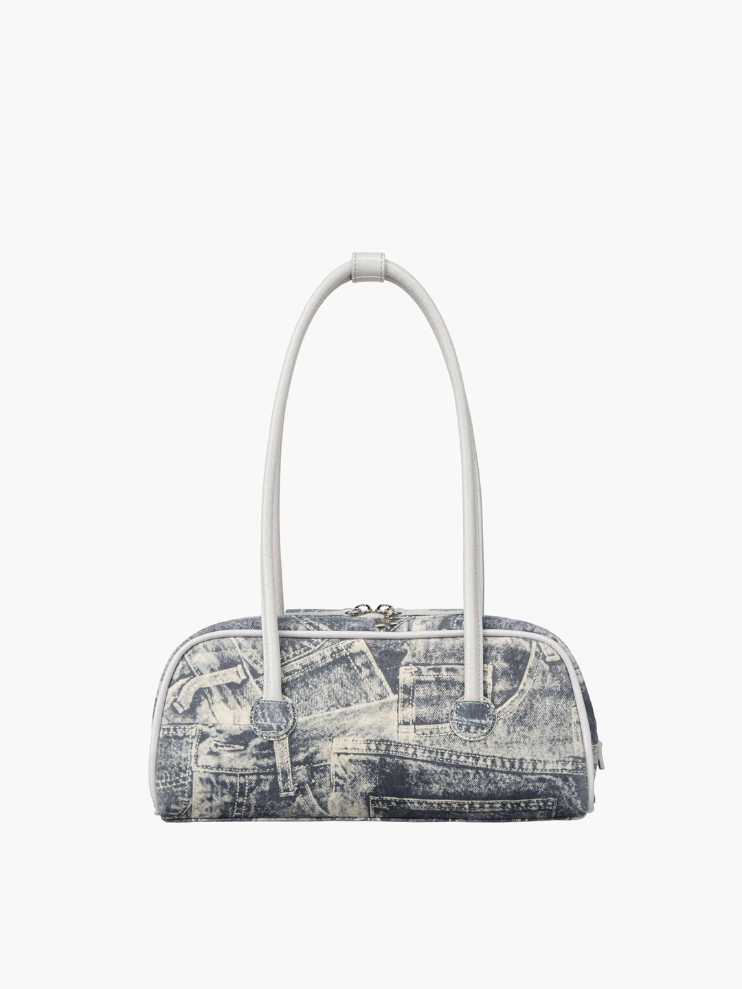 마지셔우드 SOFT BOSTON EW PIPING_light grey printed suede+crinkle 상품 이미지 1