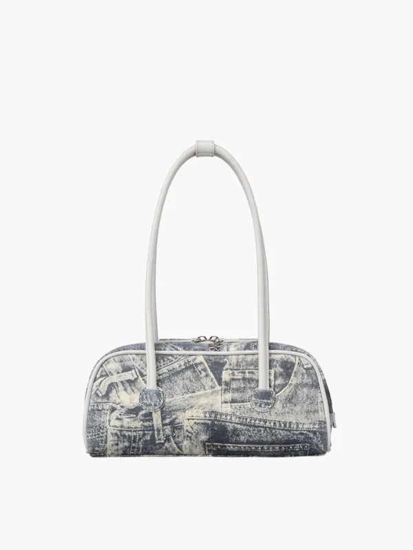 SOFT BOSTON EW PIPING_light grey printed suede+crinkle