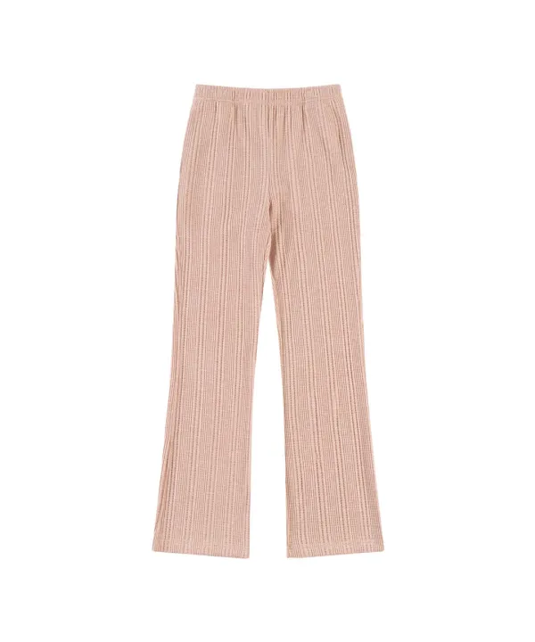P3297 와플 텍스처드 팬츠_Light pink