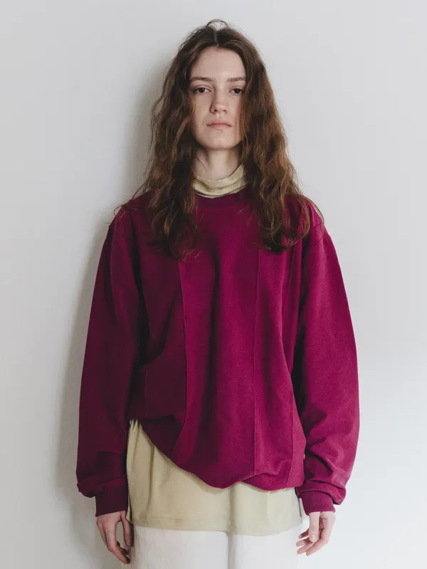 [RE STOCK] Pintuck Top - Purple