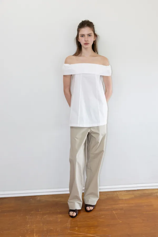 [2nd] Ruffle Shoulder Blouse_Ivory