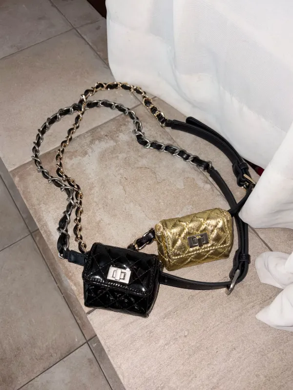Coin Purse Chain Belt Metal