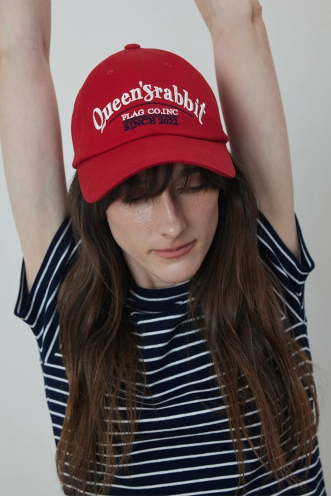 퀸스래빗 QSRB Cotton Chino Lettering Baseball Cap 상품 이미지 2