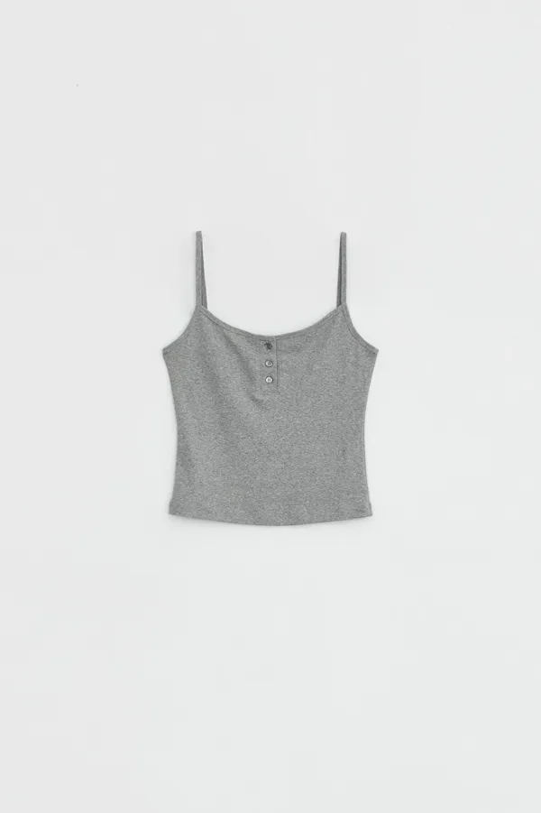[6/5 순차출고] HENLEY BUTTON CAMISOLE