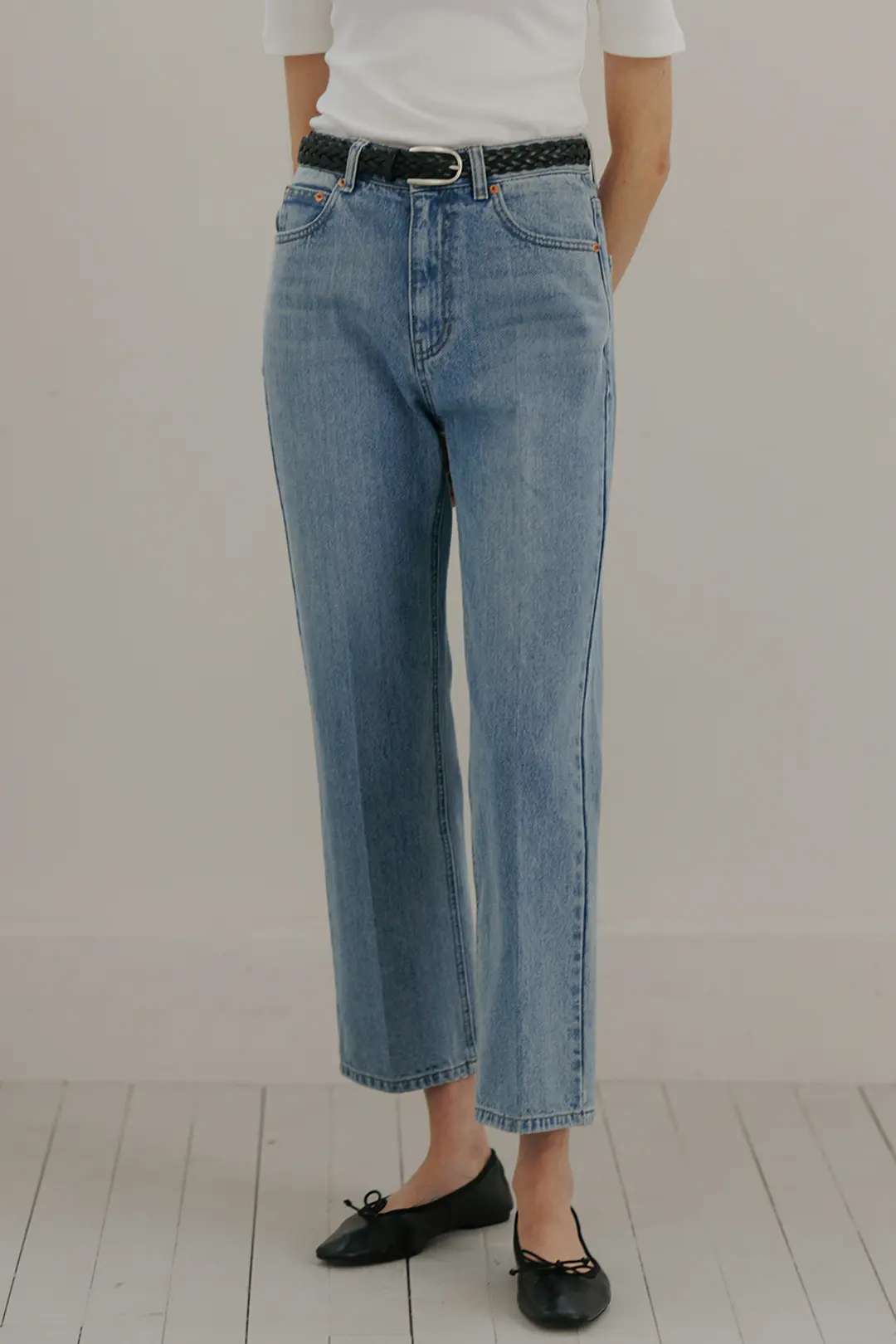 블랭크공삼 classic cropped jeans (light blue) 상품 이미지 2