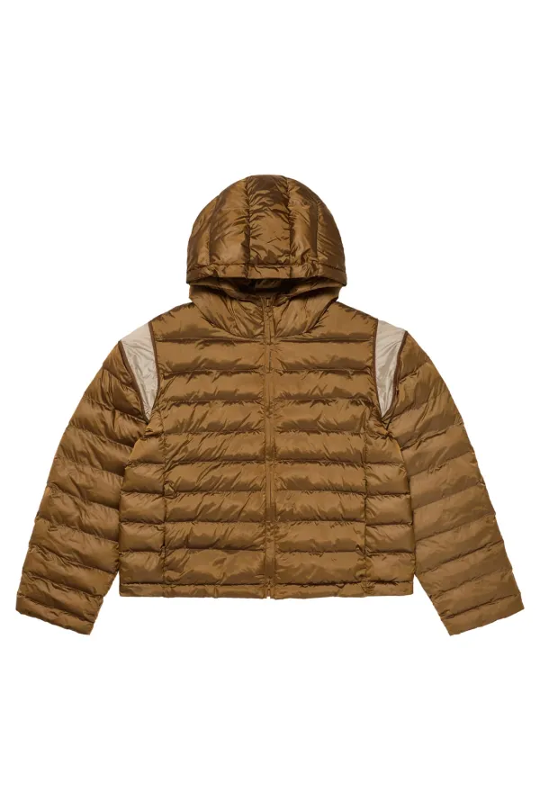 POINT WELLON HOODED JACKET IN DARK BROWN