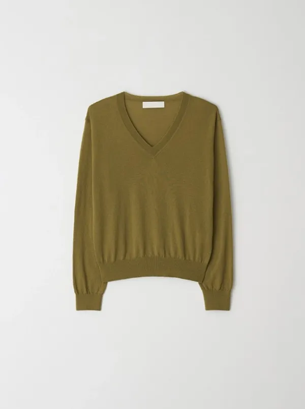 Page deep v-neck knit