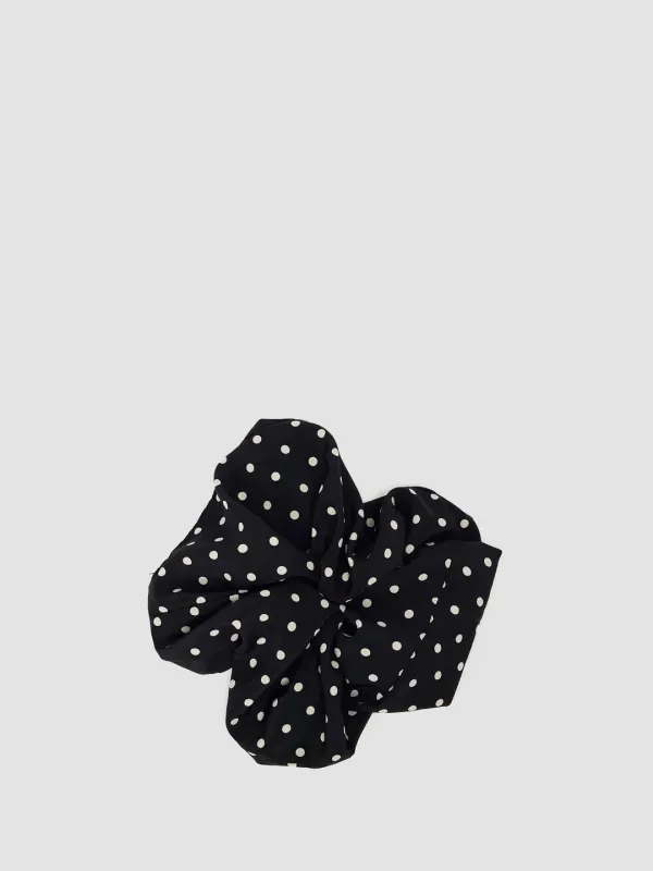 Dot Scrunchie Black