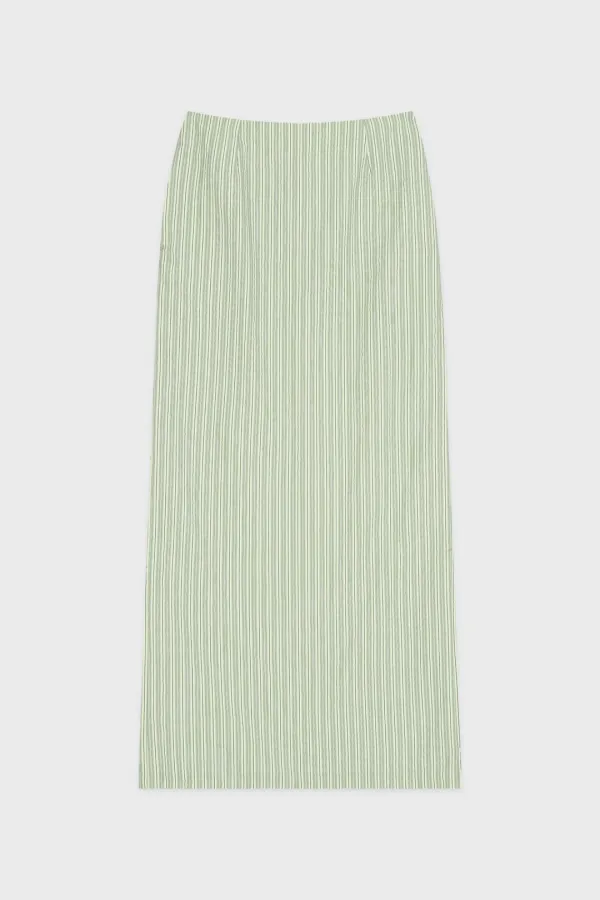 Stripe Maxi Skirt (Green)