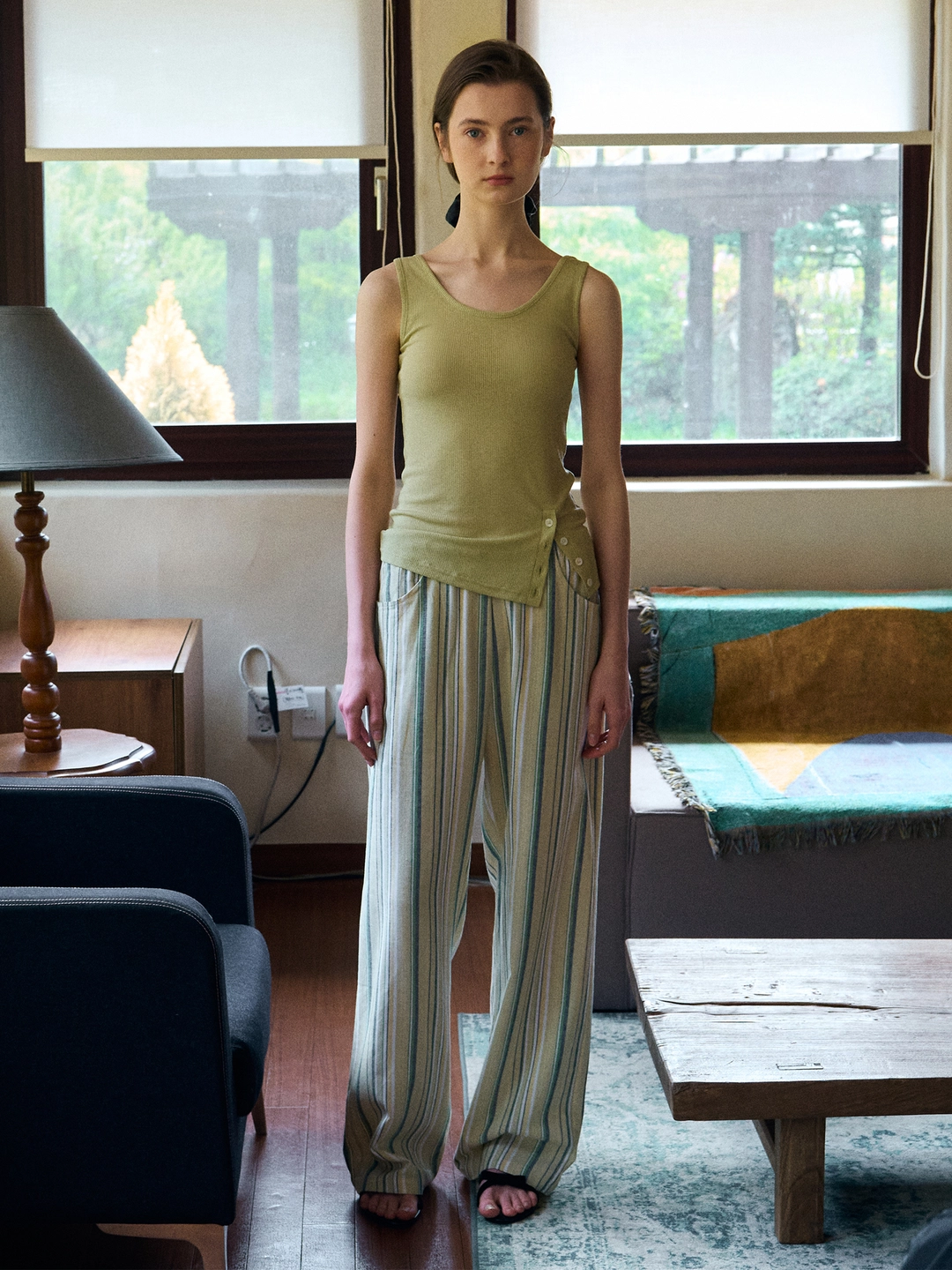 리볼드 Summer Linen Stripe PT_(Yellow) 상품 이미지 2