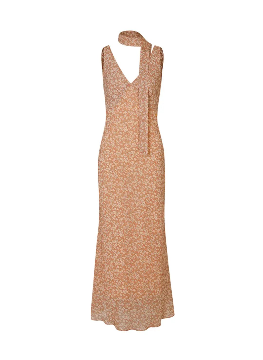 루루서울 Jaden Flower Dress (Scarf Set / Peach) 상품 이미지 3