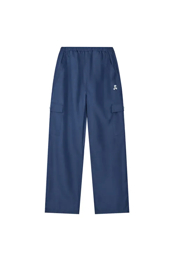WIDE CARGO PANTS - BLUE
