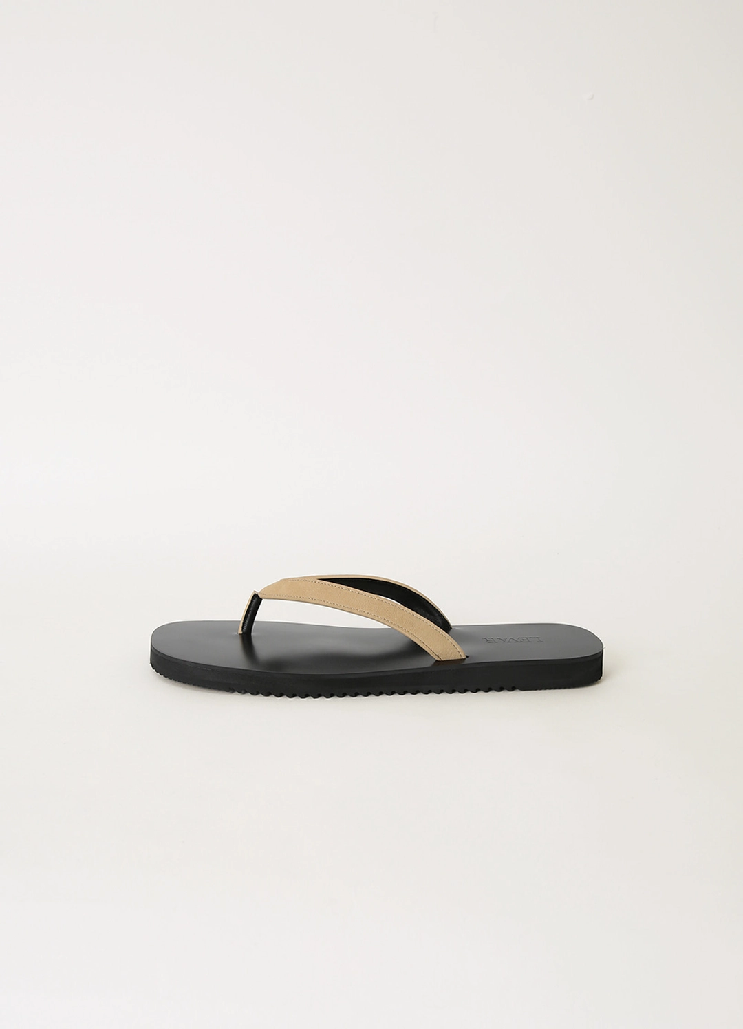 르바 Classic Leather Flat Sandals - Sand Beige 상품 이미지 1
